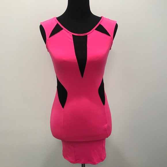 Arden B Pink Bodycon Jersey Dress - Picture 3 of 9